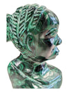Vintage Heavy head made from a single piece of malachite