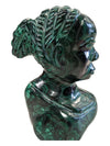 Vintage Heavy head made from a single piece of malachite