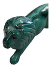 African Congo Green Malachite Lion Sculpture Figure 3"