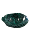A beautiful natural emerald green malachite jewelry dish