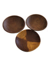 Hand-carved Rustic Wooden Bowls-Set Of 3