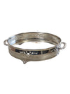 Silver Plated Casserole Holder - Round - With Handle