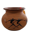 Vintage African Red Clay Pottery Jar Vase