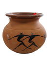Vintage African Red Clay Pottery Jar Vase