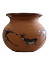 Vintage African Red Clay Pottery Jar Vase