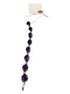 Silver Purple Amethyst HANDMADE BRACELET-7.9 Inch