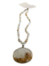 Striped Agate Pendant Necklace