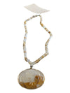 Striped Agate Pendant Necklace
