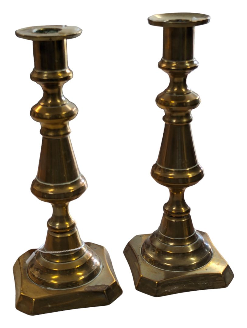 Pair of Brass Candlesticks 8.5