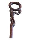 African Hand-Carved Walking Stick/Walking Cane/ Decorated Decorative Wood Art Walking Cane/ Walking Stick/