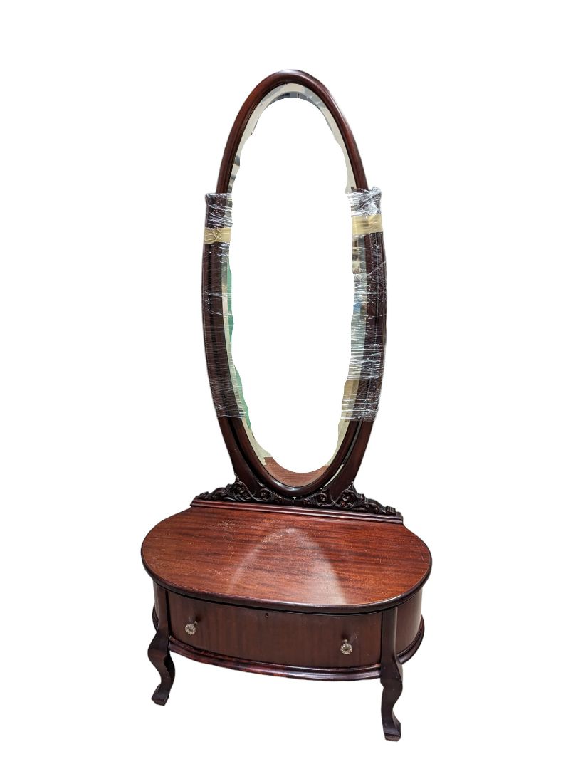 Vintage Dressing Mirror with table top and drawer