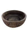 Vintage African Folk Art Hand Carved Wooden Bowls
