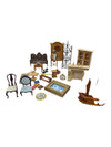 Vintage 3D Shadow Box Victorian Parlor Dollhouse