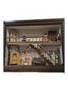 Vintage 3D Shadow Box Victorian Parlor Dollhouse