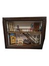 Vintage 3D Shadow Box Victorian Parlor Dollhouse