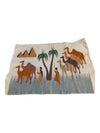 Vintage Egyptian Pictorial Handwoven Wool Kilim Rug/Wall Hanging