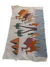 Vintage Egyptian Pictorial Handwoven Wool Kilim Rug/Wall Hanging
