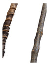Tuareg African tribal art. Spear in wood, leather and metal. African spear