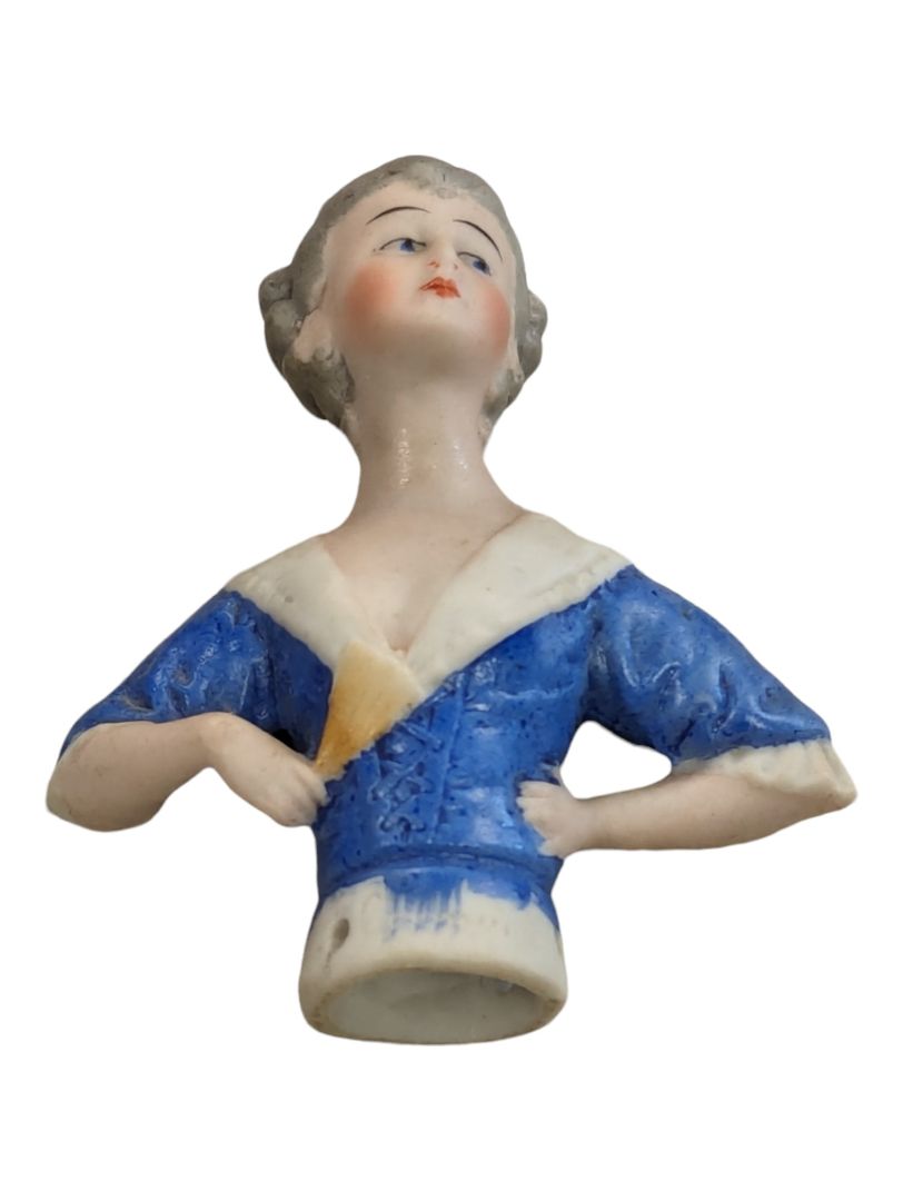 Vintage German Victorian Porcelain half-Doll