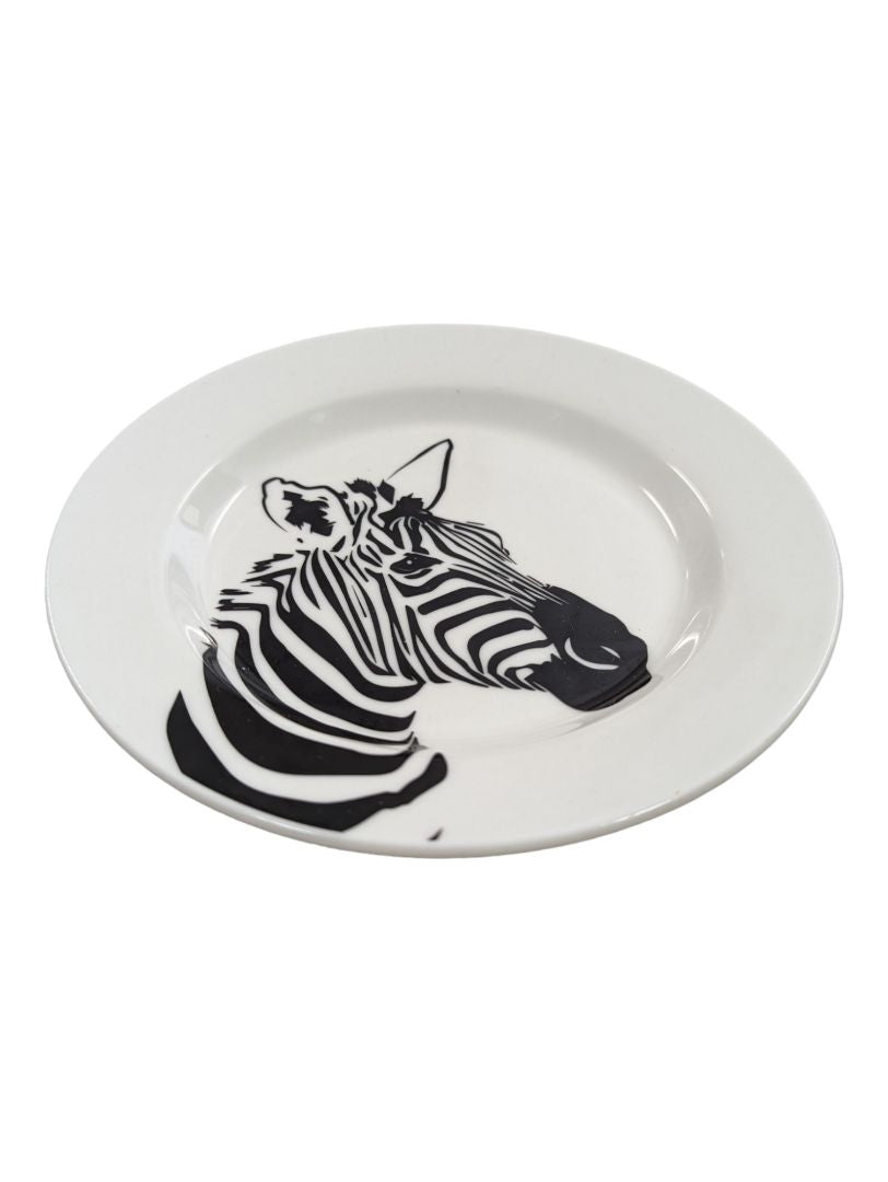 Zebra Porcelain Plate-Gift
