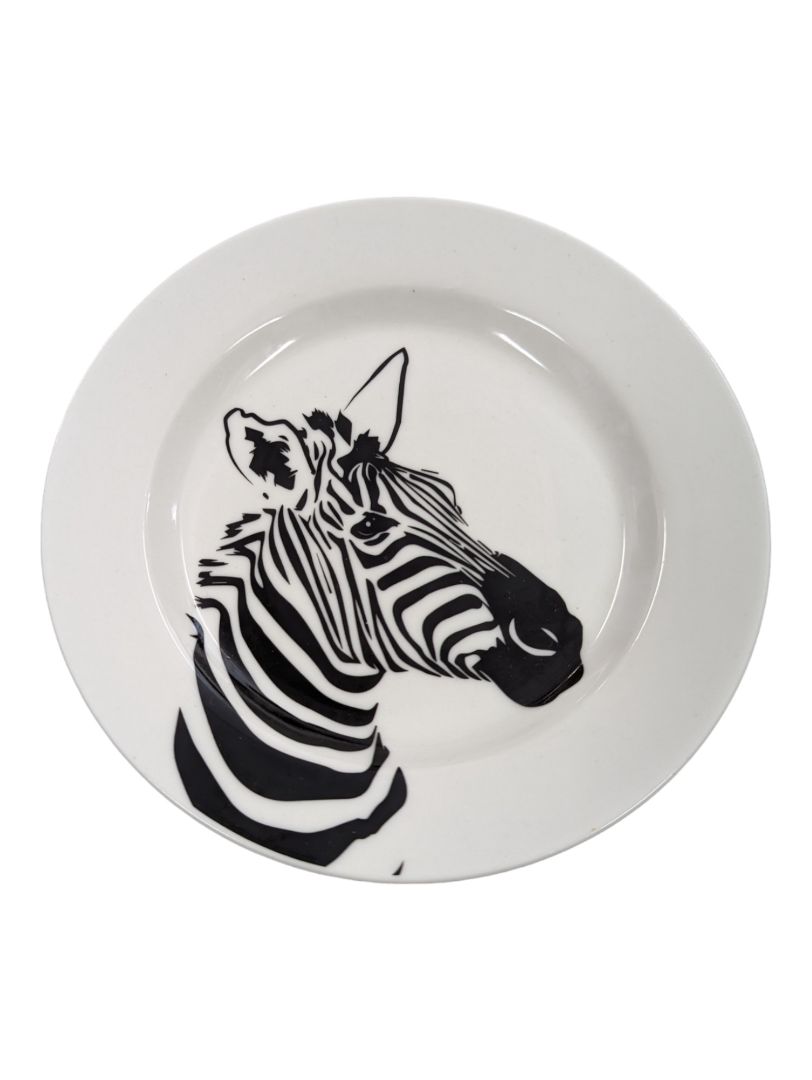 Zebra Porcelain Plate-Gift
