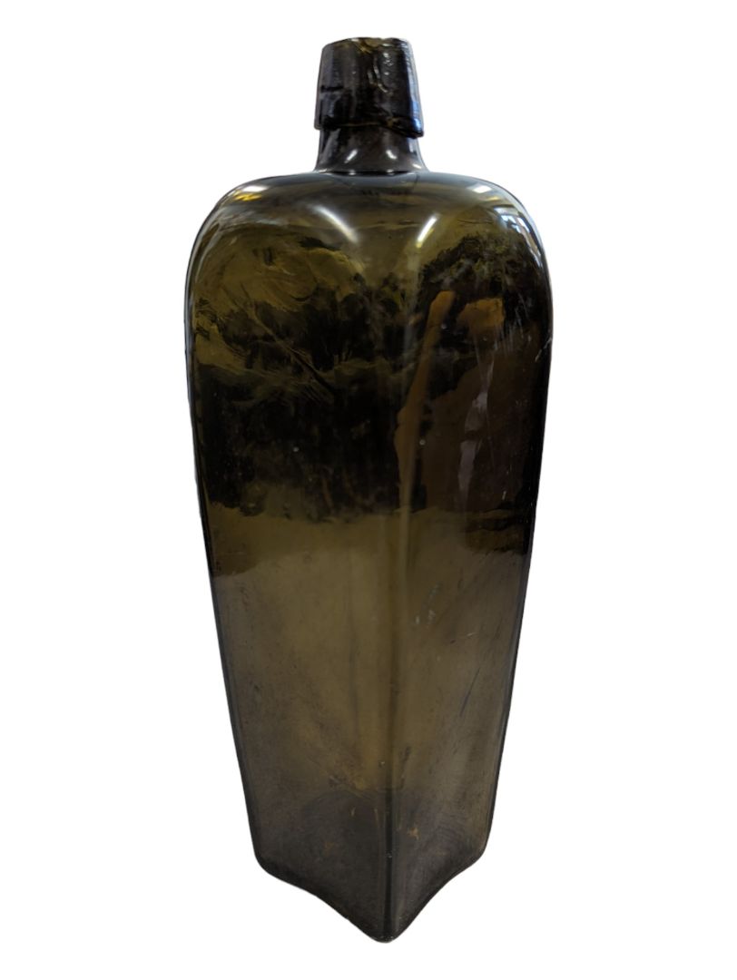 Antique Dutch Blown Glass Gin Bottle