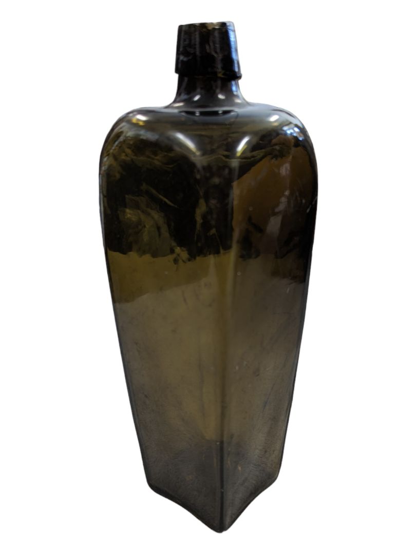 Antique Dutch Blown Glass Gin Bottle