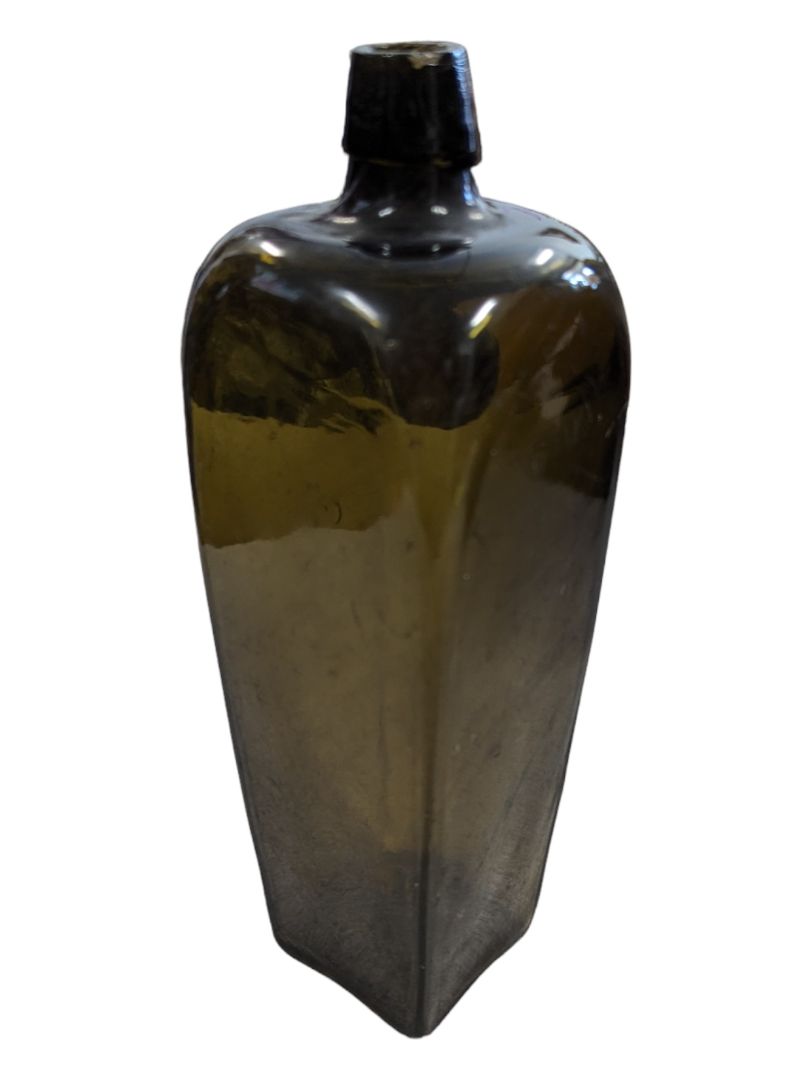 Antique Dutch Blown Glass Gin Bottle