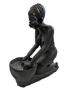 Beautiful African Cast Sculpture-Woman