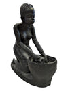 Beautiful African Cast Sculpture-Woman