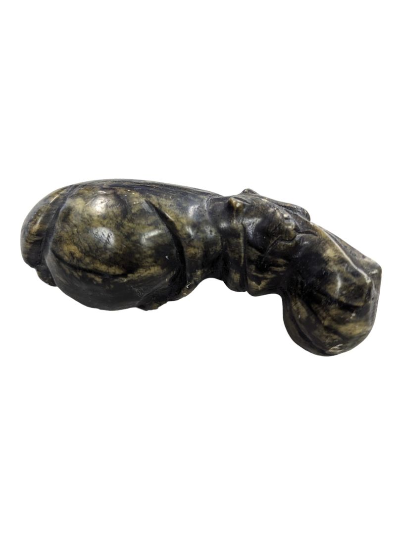 Antique Hippo-Jade Sculpture