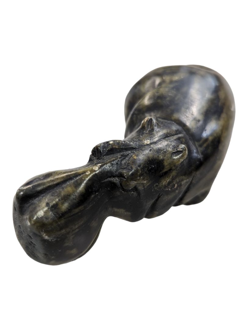 Antique Hippo-Jade Sculpture
