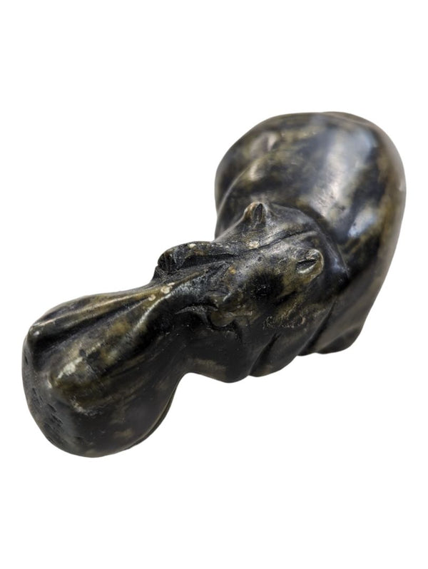 Antique Hippo-Jade Sculpture