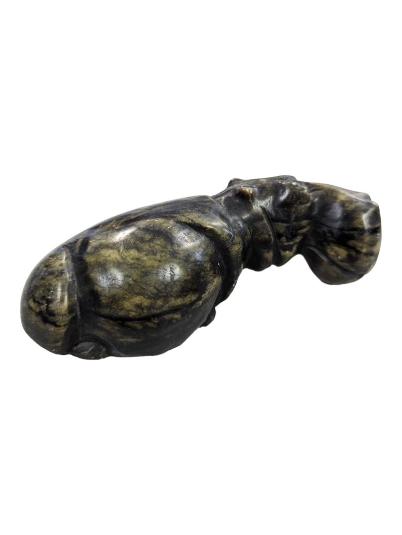 Antique Hippo-Jade Sculpture