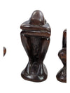 Set (6) Different Hand Carved Wooden African Sculpture-Figurines