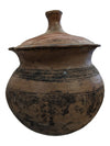 Antique Terracotta Clay Pot with Lid
