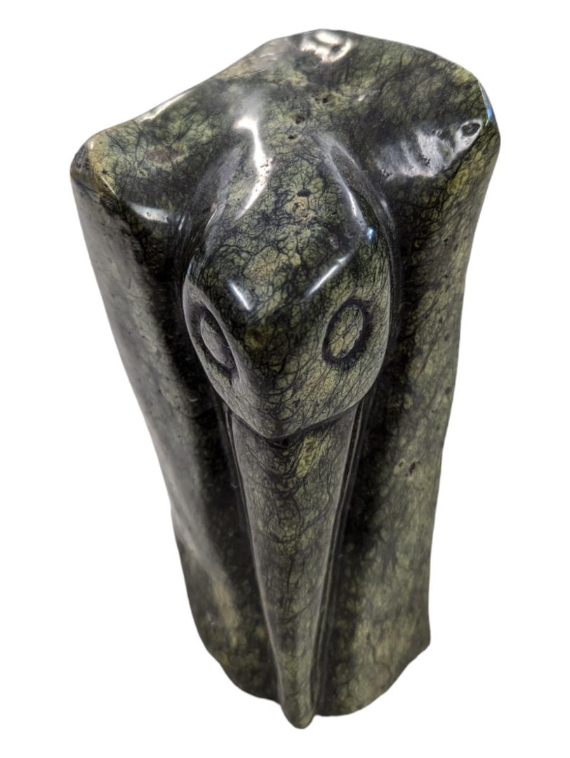 Vintage Stone Carving Bird Sculpture
