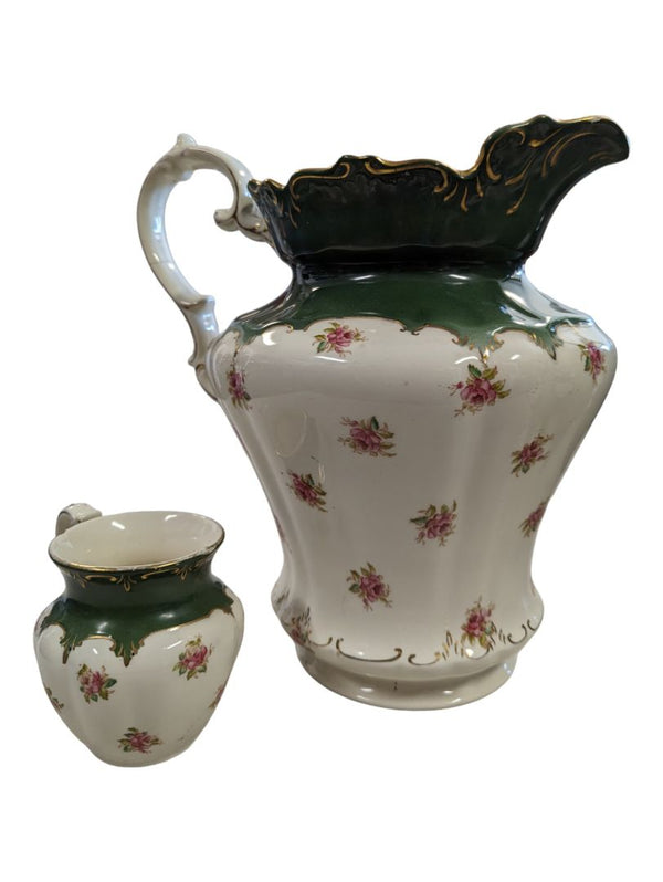 Antique Porcelain Pitcher or Jug by SF & Co, Crown Devon, Made in England