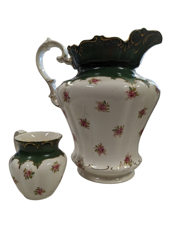 Antique Porcelain Pitcher or Jug by SF & Co, Crown Devon, Made in England