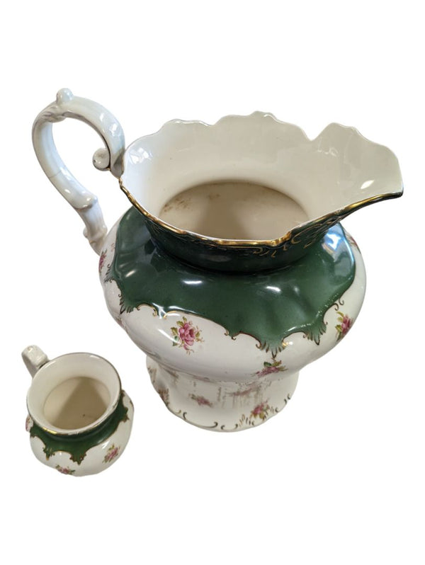 Antique Porcelain Pitcher or Jug by SF & Co, Crown Devon, Made in England