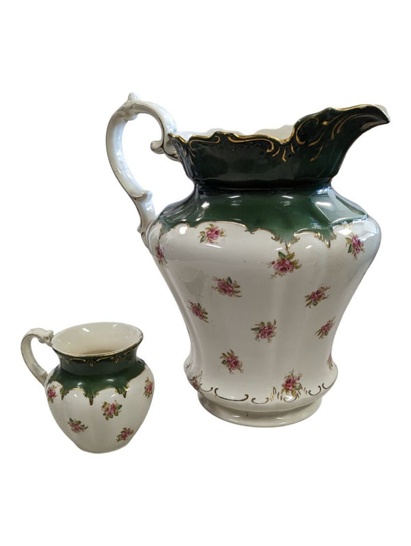 Antique Porcelain Pitcher or Jug by SF & Co, Crown Devon, Made in England