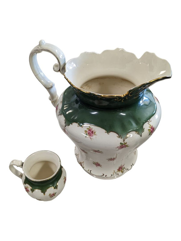 Antique Porcelain Pitcher or Jug by SF & Co, Crown Devon, Made in England