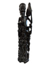 One Piece Ebony "Tree of Life" Mid-Century Sculpture