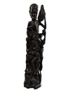 One Piece Ebony "Tree of Life" Mid-Century Sculpture