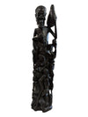 One Piece Ebony "Tree of Life" Mid-Century Sculpture