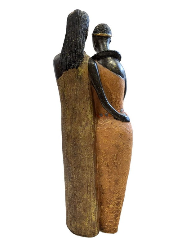 African Tribal Couple Holding Child-13"