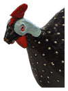 15" Chicken Folk Art Pottery South African Guinea Fowl