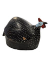 8" Chicken Folk Art Pottery South African Guinea Fowl