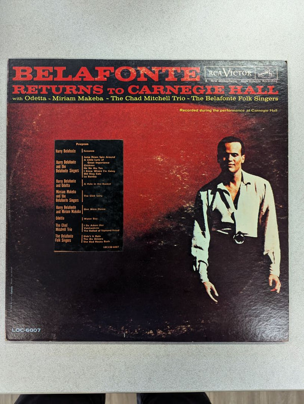Belafonte returns to Carnegie Hall