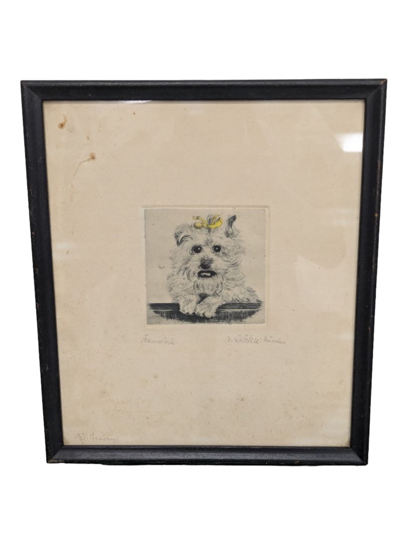Original Dog Drawing-Signed
